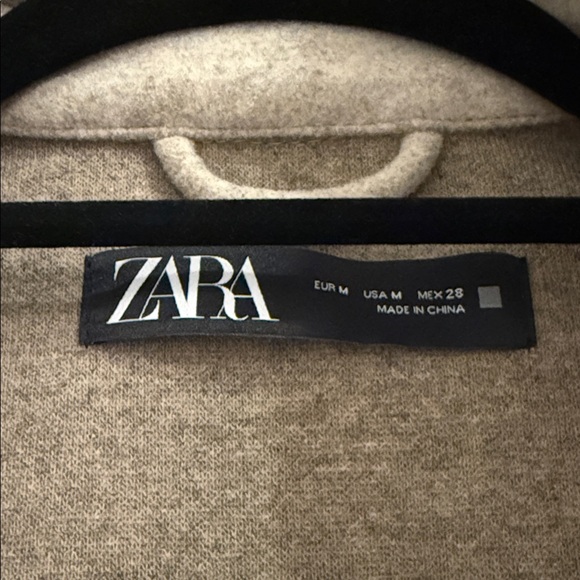 Zara Beige Bomber Jacket - Picture 2 of 4